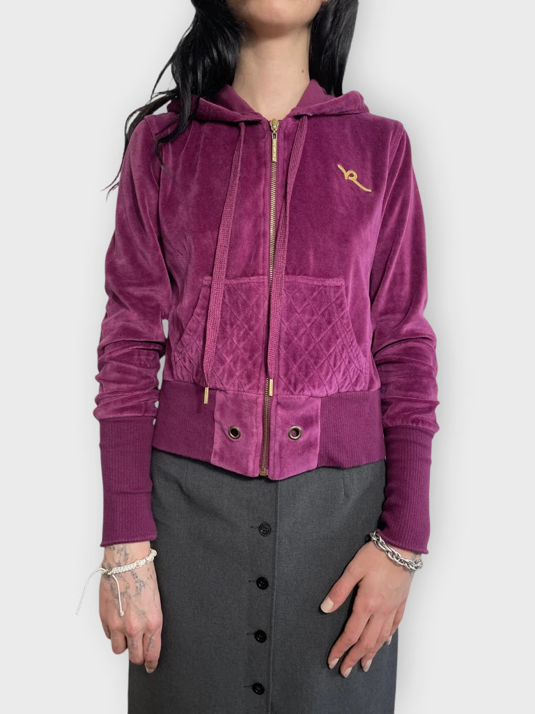 front view, Rocawear crop sweatshirt, vintage Y2K second hand piece