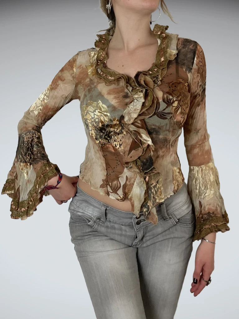 front view, Alberto Makali Classic Blouse, vintage Y2K second hand piece