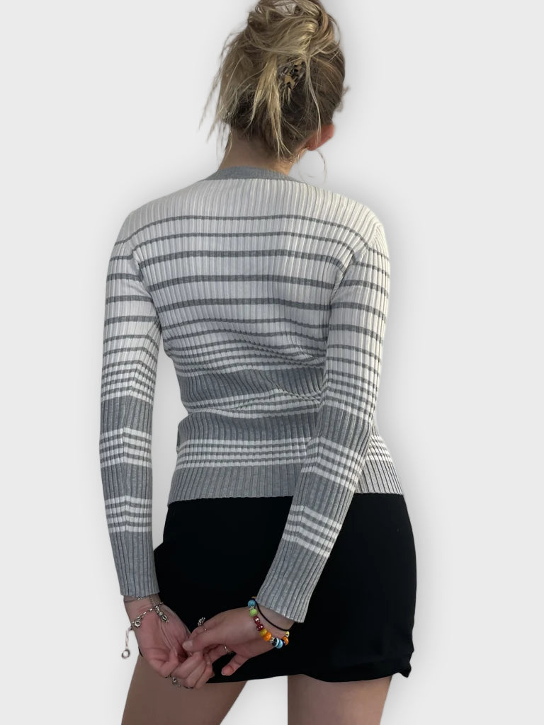 back view, The Slope Glacier Rib – Slim Fit Knit, vintage Y2K second hand piece