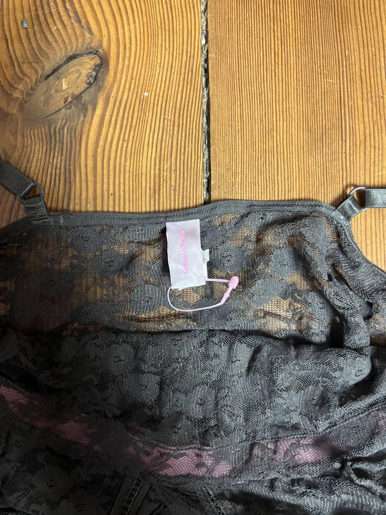 Grey Lacy See-Through Dress (S)