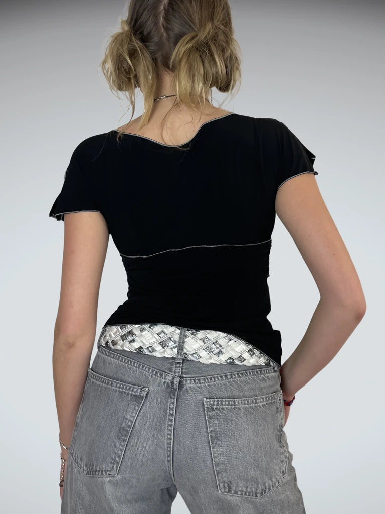 back view, Studio Blouse, vintage Y2K second hand piece