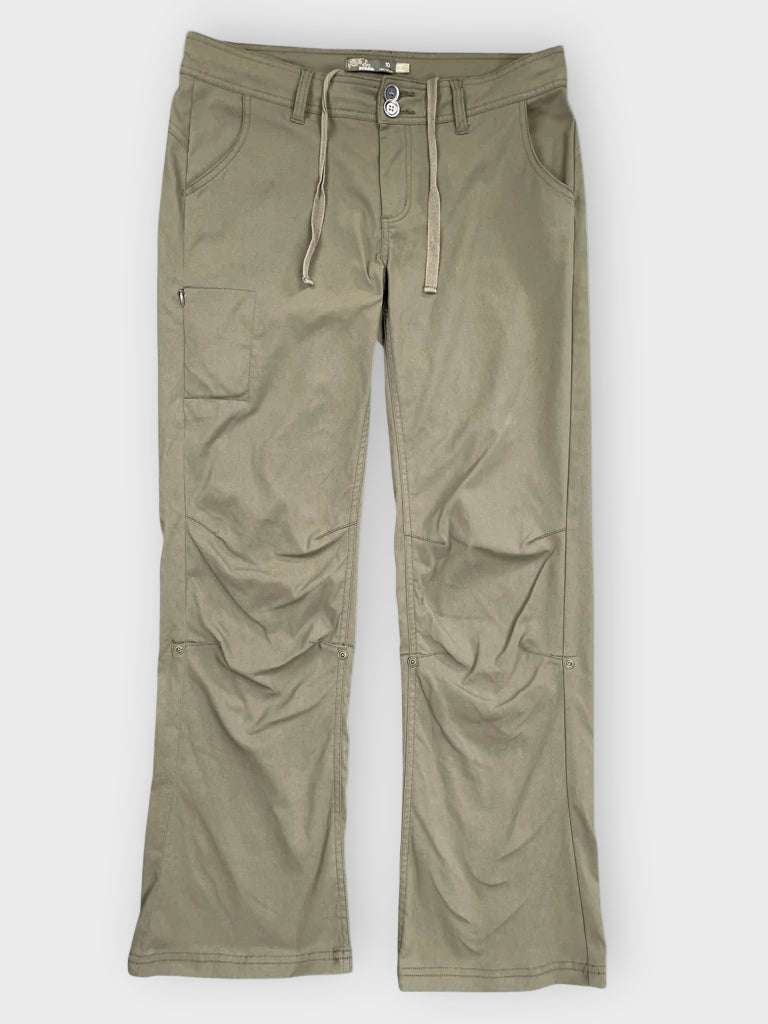 front view, Prana Green Outdoor Pants, vintage Y2K second hand piece