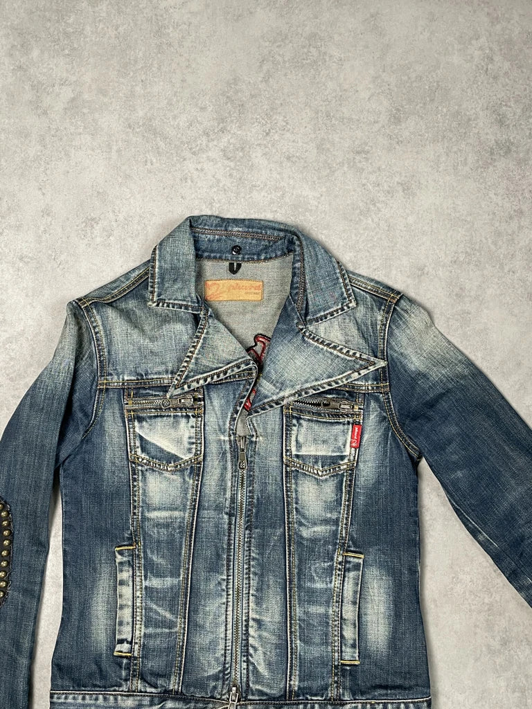detail view, Phard Jeans Jacket, vintage Y2K second hand piece, image 4