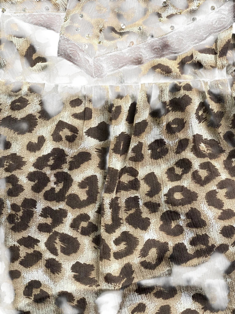 detail view, Justice Leopard Layered Camisole, vintage Y2K second hand piece, image 4