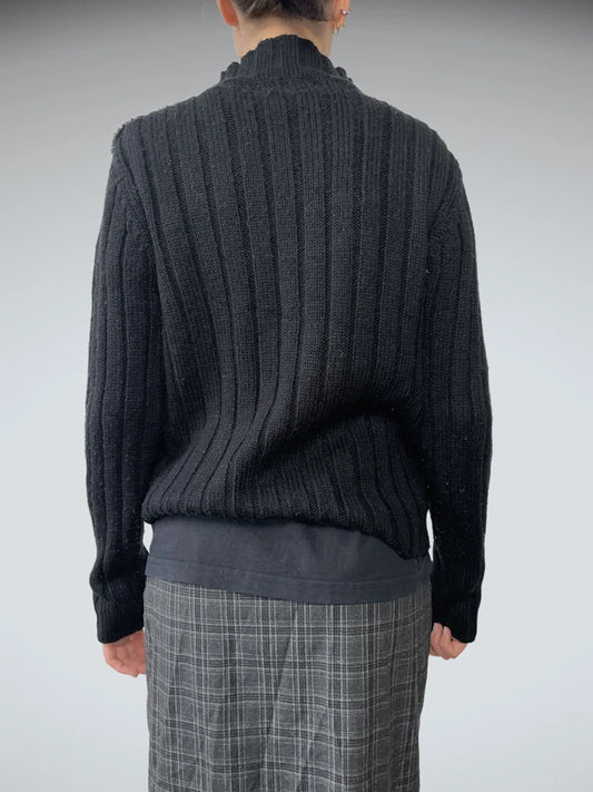 back view, Valenti Fur Jumper, vintage Y2K second hand piece