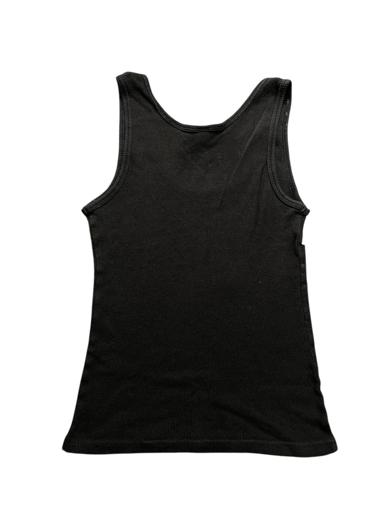back view, Chelona Black Skull Y2K Print Tank, vintage Y2K second hand piece