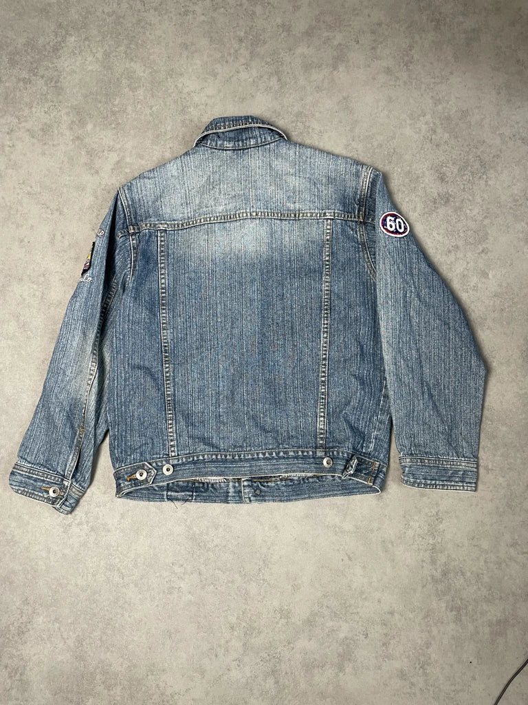detail view, WPM Cup Jeans Jacket, vintage Y2K second hand piece, image 5