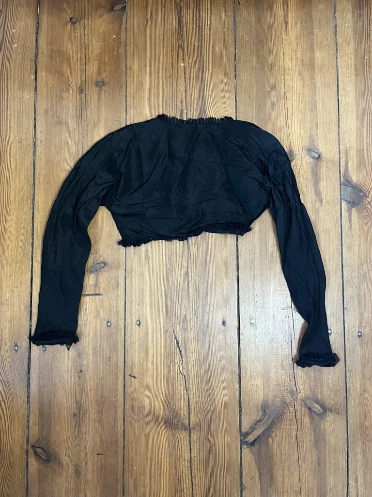 detail view, Cropped Long Sleeve Jacket, vintage Y2K second hand piece, image 4