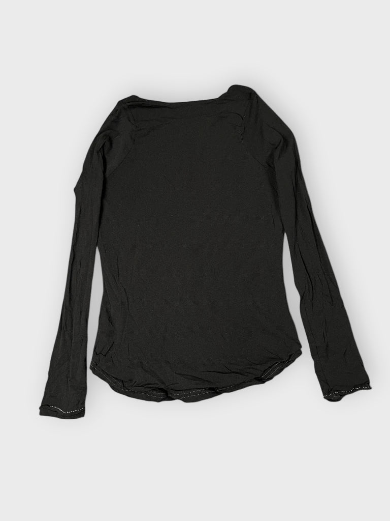 back view, Weston Elegant Black Top, vintage Y2K second hand piece