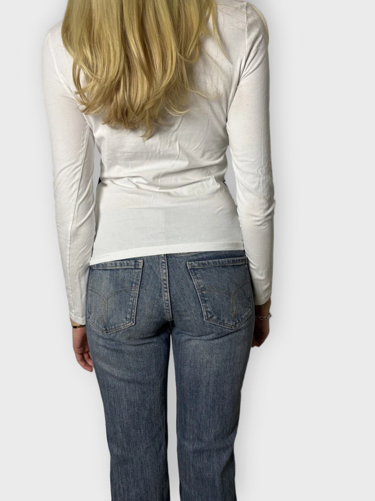 back view, Love Moschino Motif Long Sleeve, vintage Y2K second hand piece