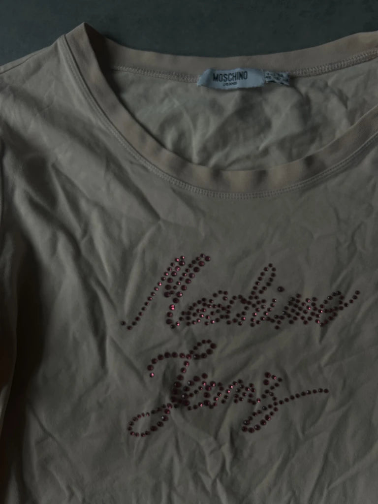detail view, Moschino Long Sleeve Top, vintage Y2K second hand piece, image 5