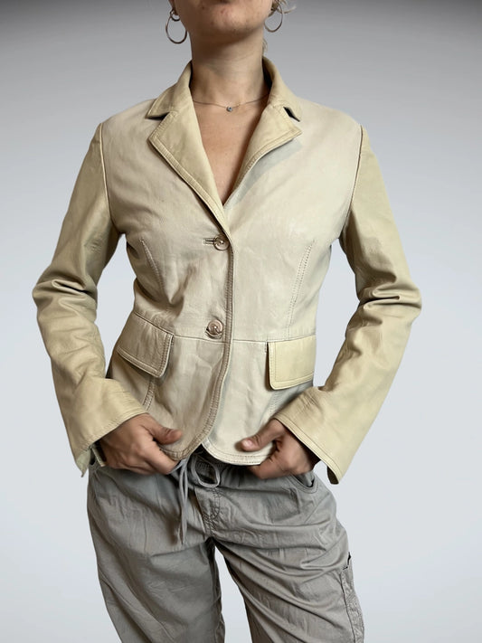 Vintage Conipel Genuine Leather Jacket in Deep Brown (M)