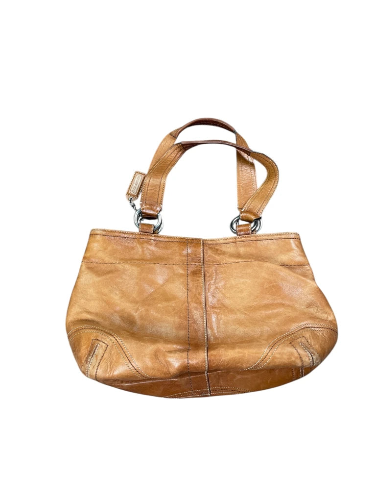 detail view, Coach Brown Minimalist Tote Bag (ONESIZE), vintage Y2K second hand piece