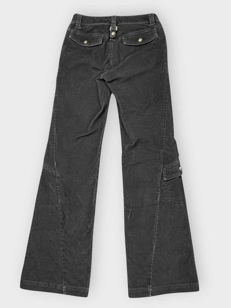 back view, Athleta Black Stretch Pants, vintage Y2K second hand piece