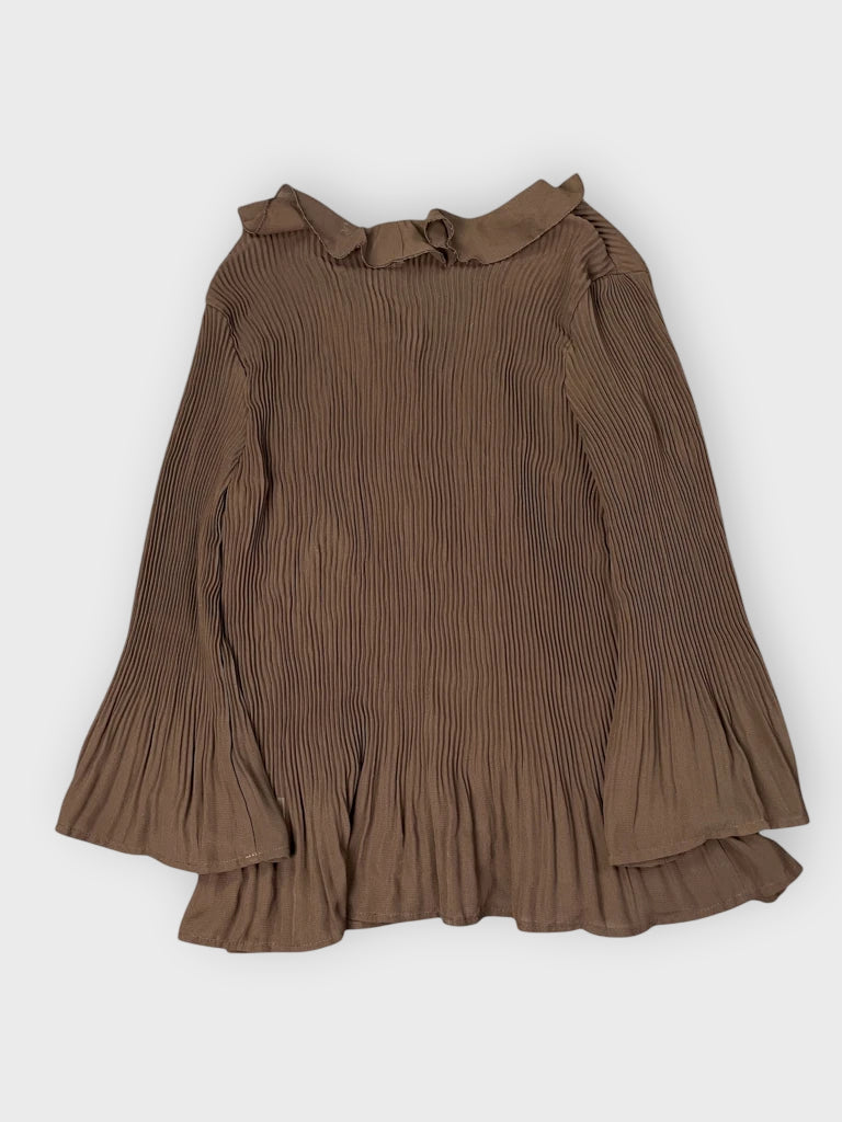Cato Brown Elegant Dress Top (M)