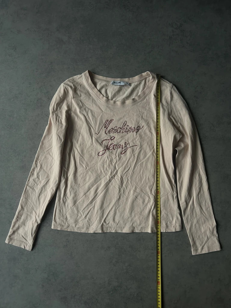 detail view, Moschino Long Sleeve Top, vintage Y2K second hand piece, image 8