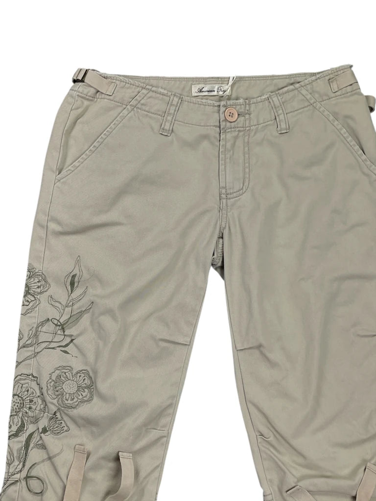 detail view, American Rag Beige Utility Pants, vintage Y2K second hand piece, image 4