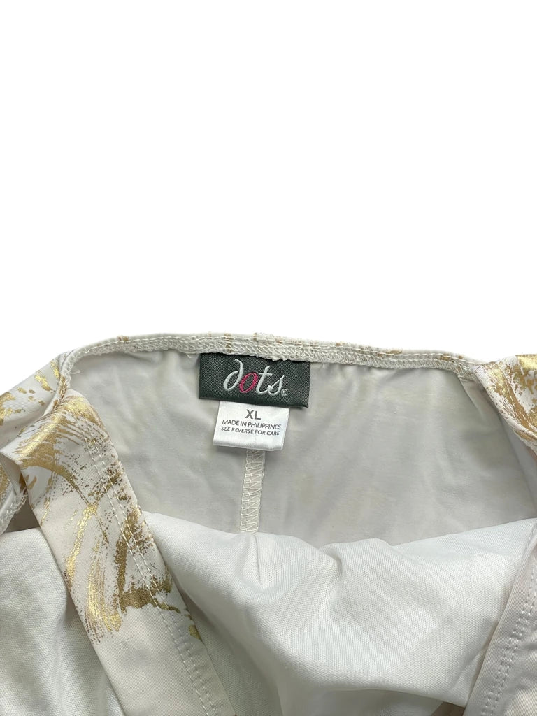 detail view, Jots White Gold Sequin Detail Racerback Top, vintage Y2K second hand piece