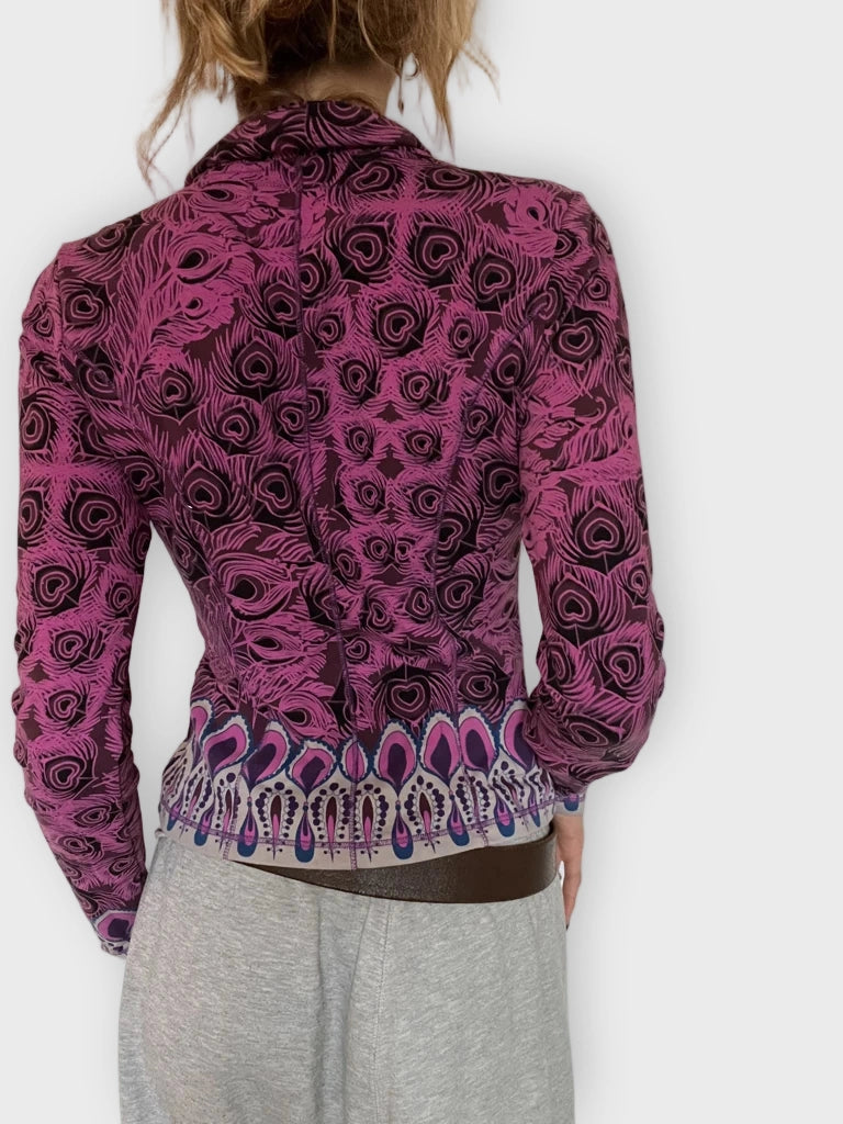 Purple Blazer with Print (S)