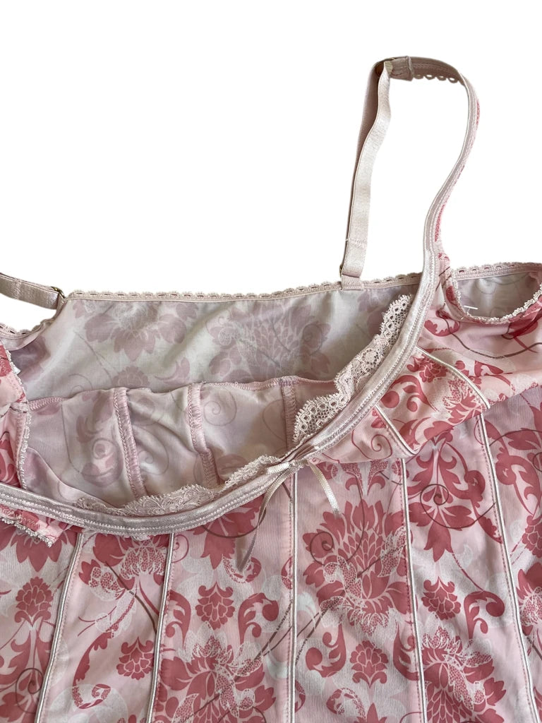 detail view, Bendon )versailles babe – pink corset cami (S?, vintage Y2K second hand piece, image 5