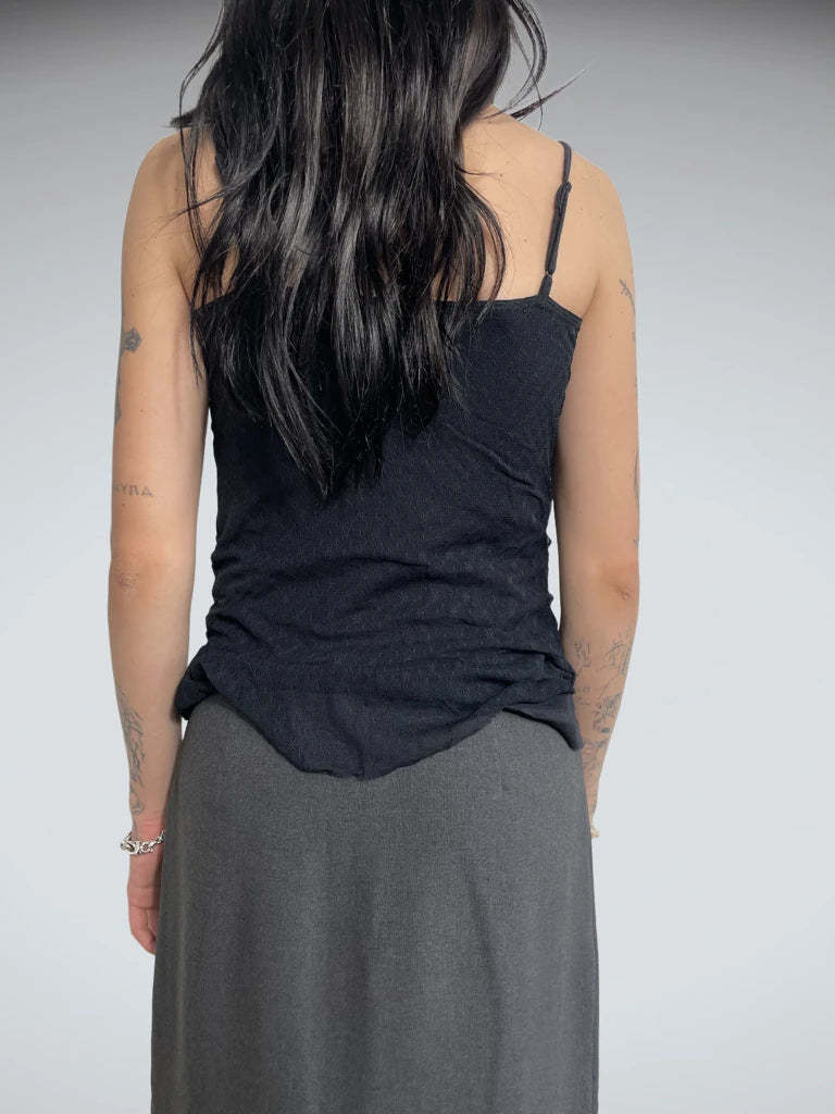 back view, Express black top, vintage Y2K second hand piece