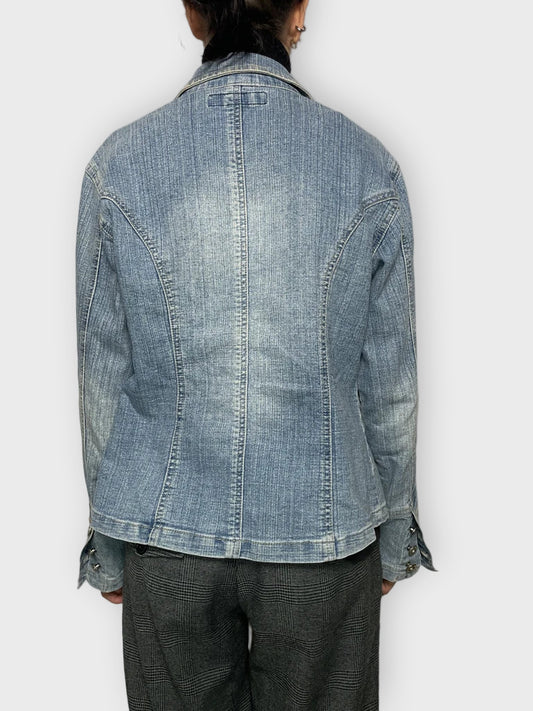 back view, Malinuo Jeans Jeans Jacket, vintage Y2K second hand piece