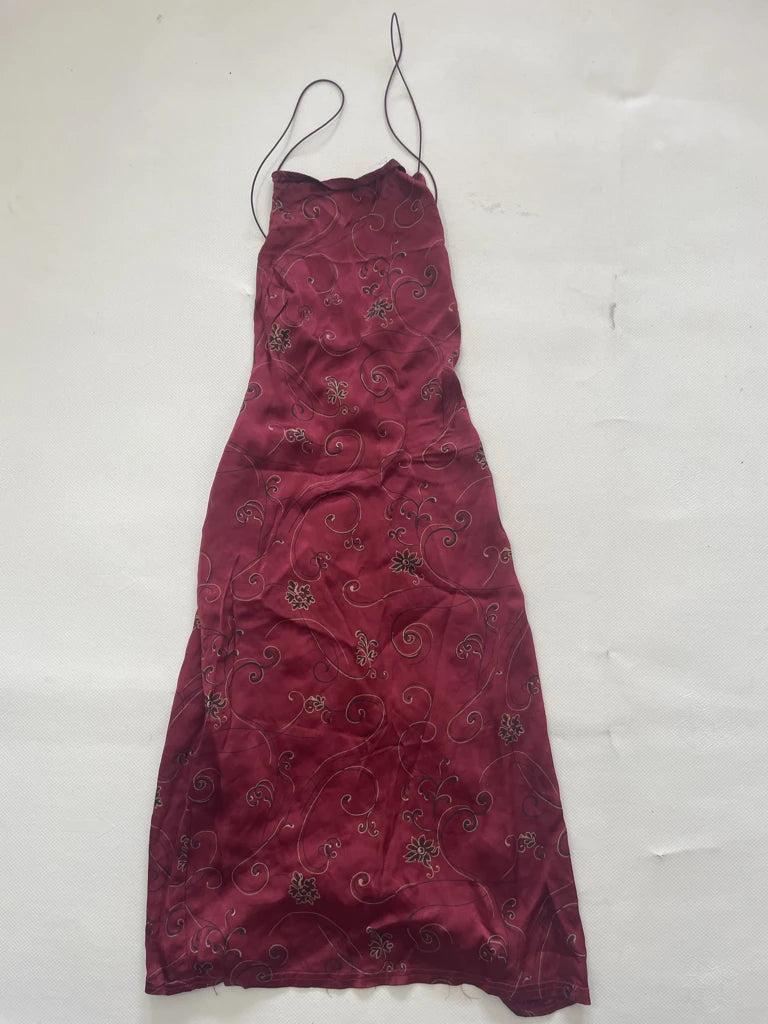 detail view, Sisley Y2K Floral Dress, vintage Y2K second hand piece, image 6