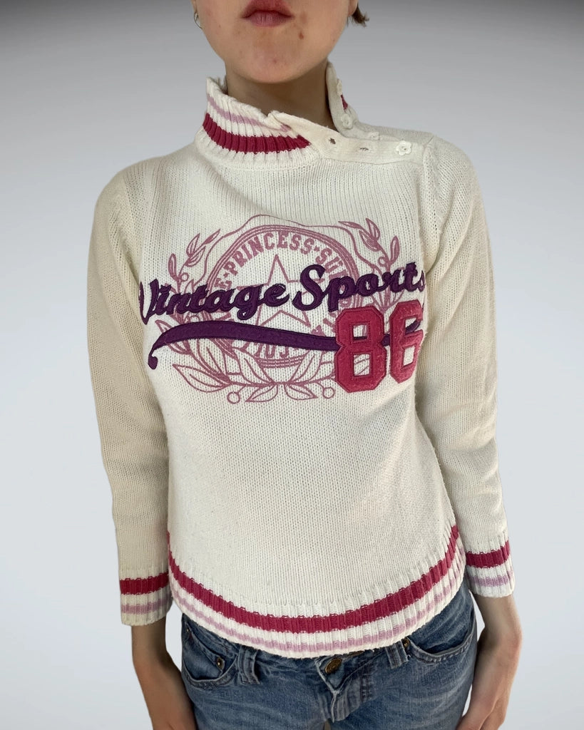 front view, Javeline Sweater, vintage Y2K second hand piece
