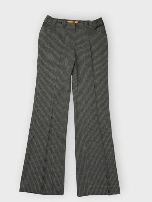 front view, Thome Black Striped Suit Pants, vintage Y2K second hand piece