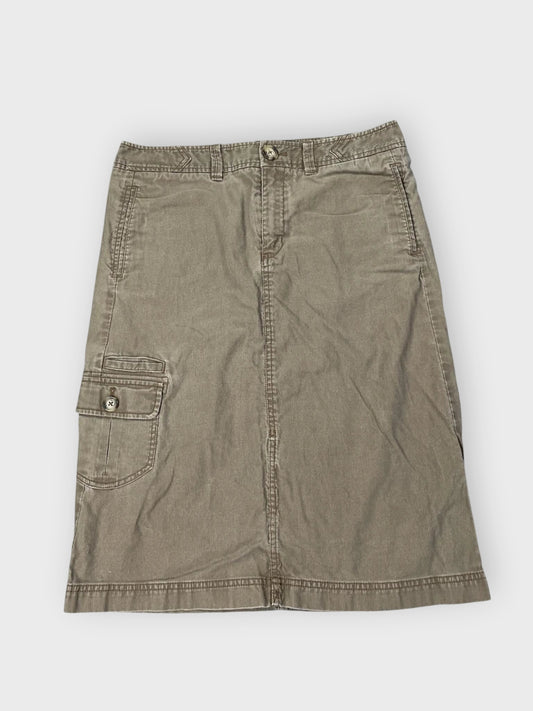 front view, Eddie Bauer Utility Cotton Skirt, vintage Y2K second hand piece