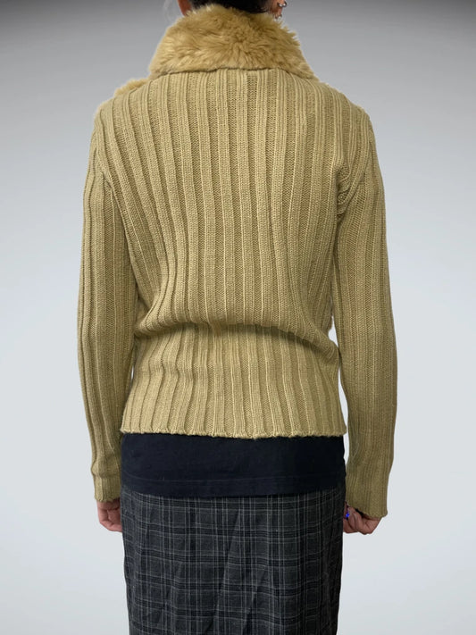 back view, Capri Fur Jumper, vintage Y2K second hand piece