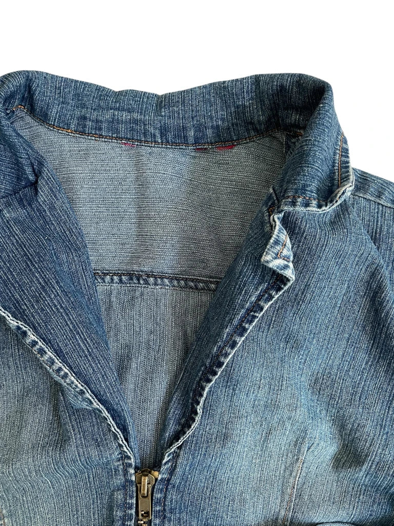 garage mood – cropped denim coat (M)