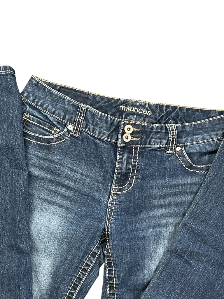 detail view, Maurices Blue Bootcut Jeans, vintage Y2K second hand piece, image 4