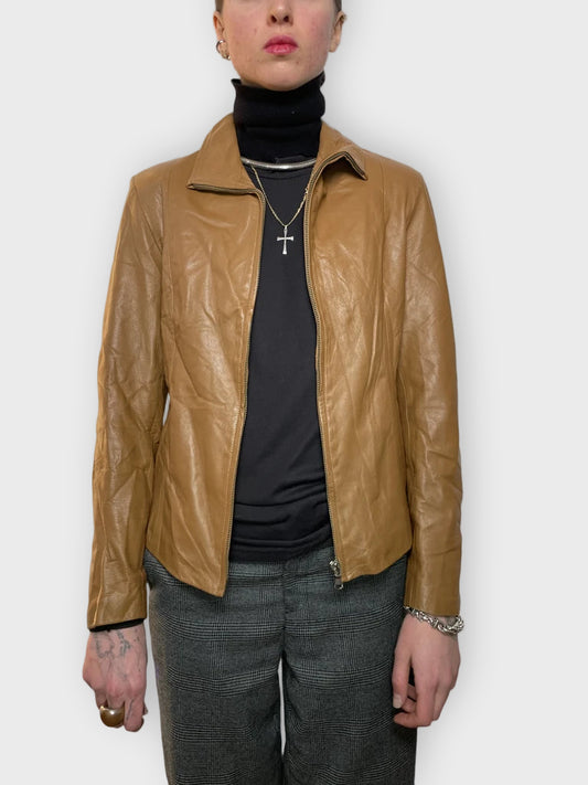 front view, Vera Pelle Jacket, vintage Y2K second hand piece