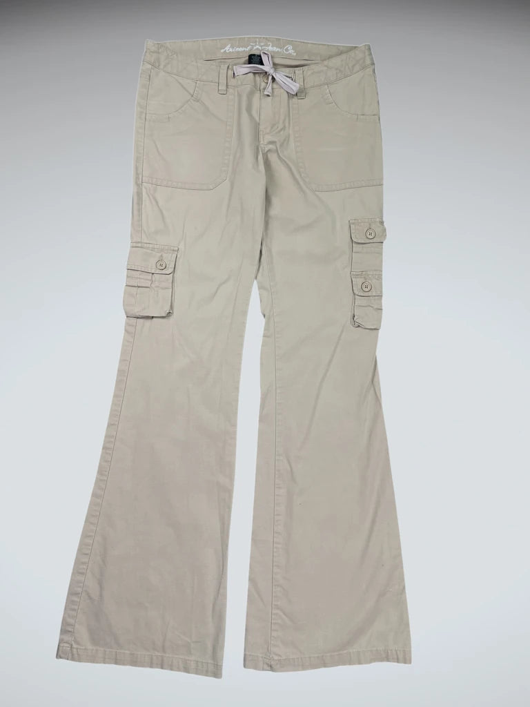 front view, Arizona Jeans Arizona Beige Cargo Pants, vintage Y2K second hand piece