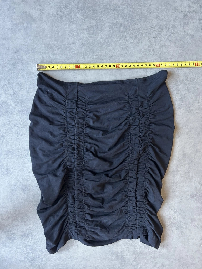 Y2K Black Low-Waist Pencil Skirt (M)
