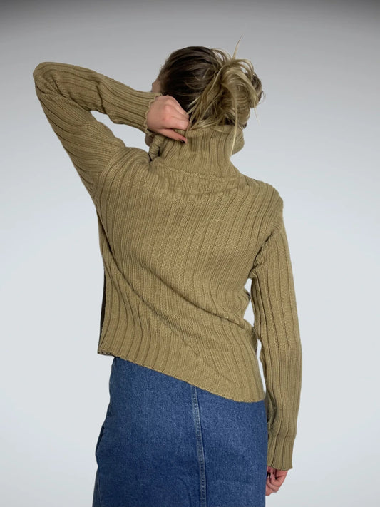 back view, Oxer Leather & Fabric Jacket, vintage Y2K second hand piece
