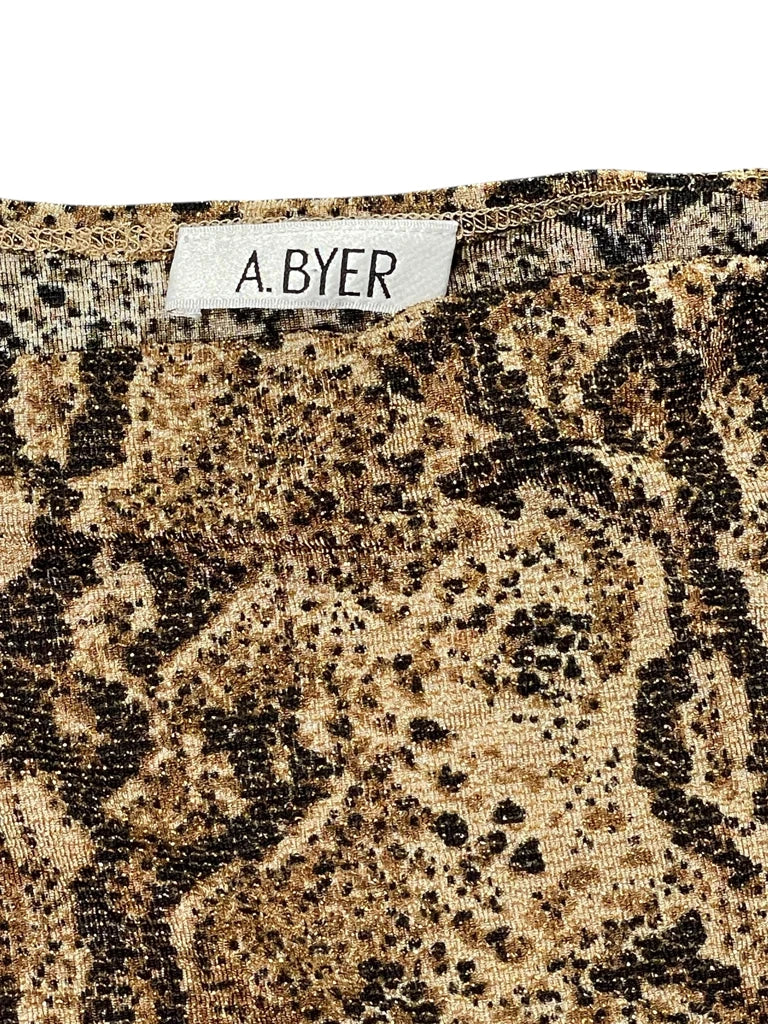 detail view, A.Byer Shiny Snakeskin Top, vintage Y2K second hand piece, image 4