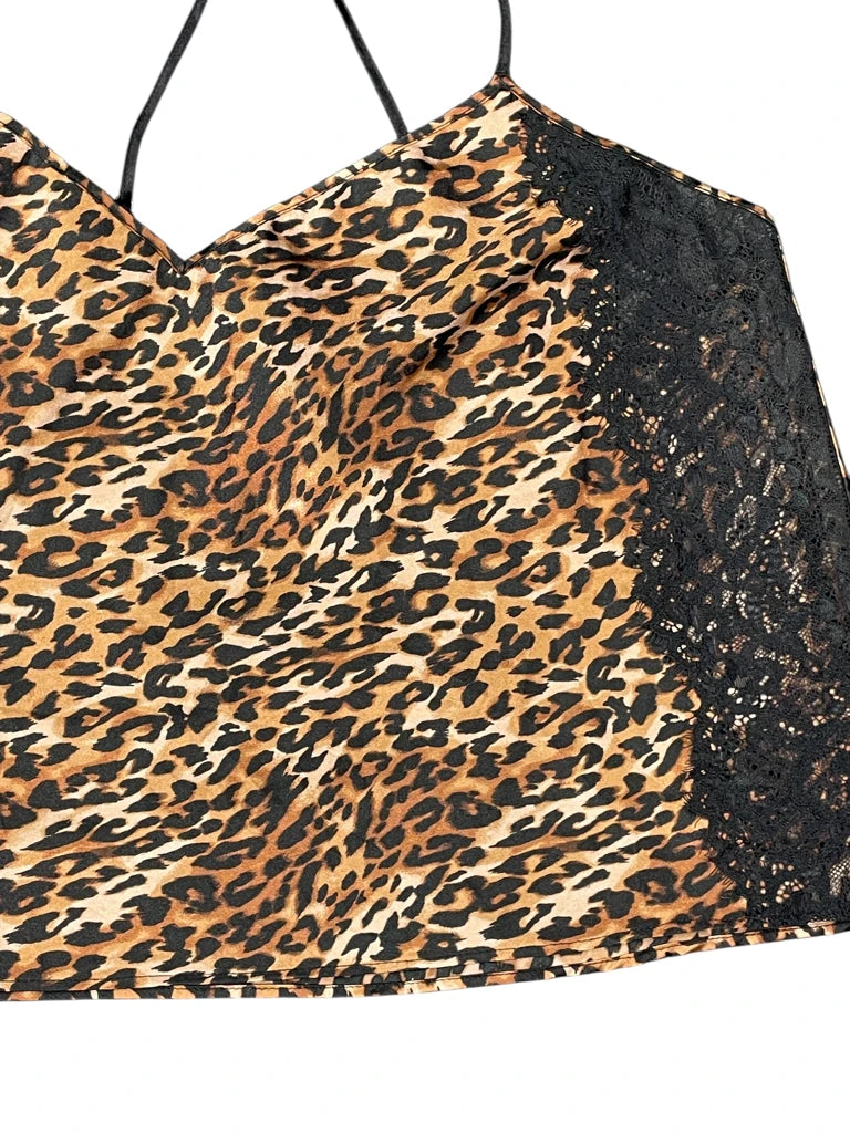 detail view, La Senza Jaguar Pattern Top, vintage Y2K second hand piece, image 4