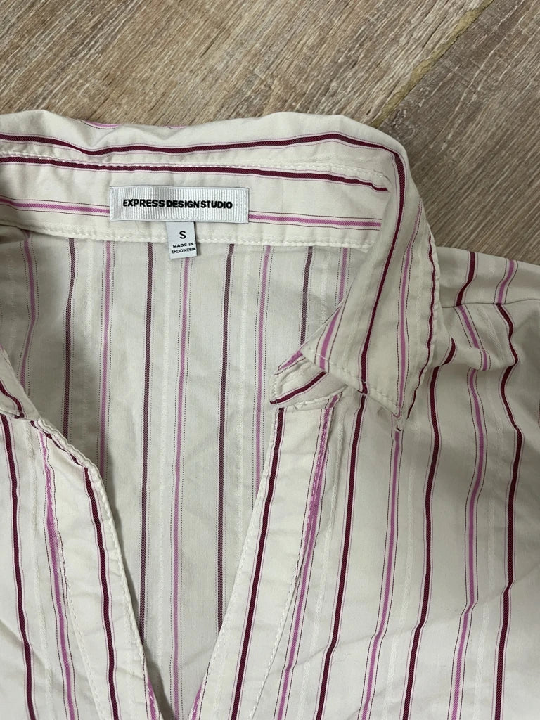 detail view, Express Design Studio Striped Shirt, vintage Y2K second hand piece, image 5