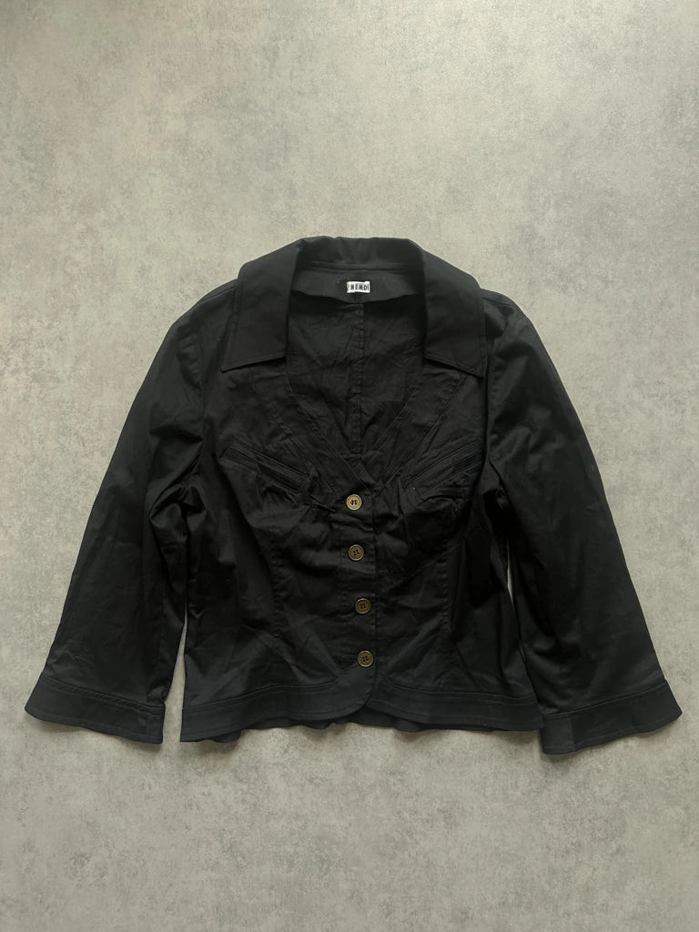 Formal y2k collared top