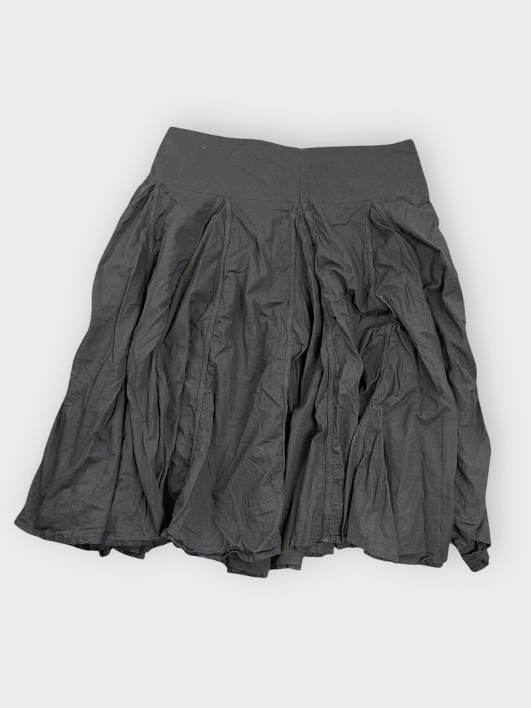 back view, Grace Elements Eclipse Black Cotton Maxi Skirt, vintage Y2K second hand piece
