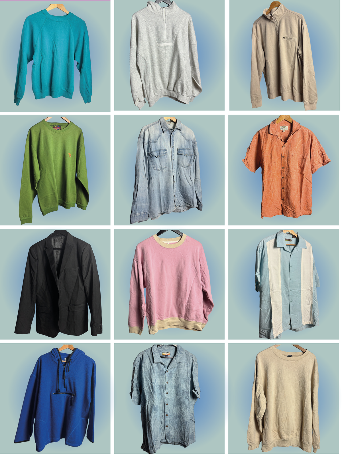 front view, 90s / 2000s Blanks & Basics Resell Bulk 86 Stk (3,47 € pro piece), vintage Y2K second hand piece