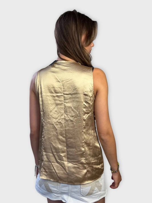 white rose sequin tank (M)