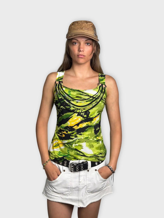 Neon Jungle Strappy Top (S)