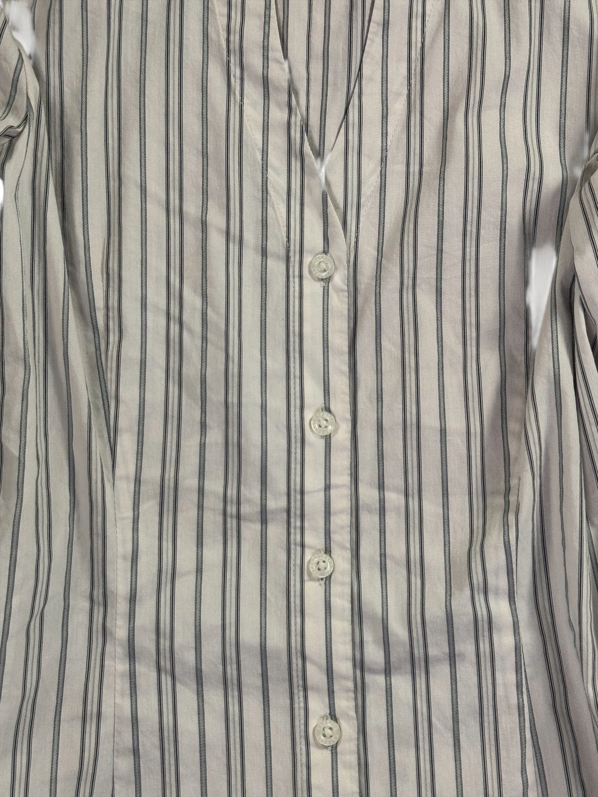 detail view, Expression Classic Pinstripe Business Fitted Shirt, vintage Y2K second hand piece, image 4