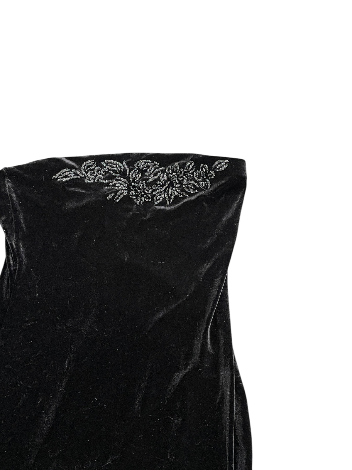 detail view, Dan Seltion Velvet Tube Mini Dress, vintage Y2K second hand piece, image 4