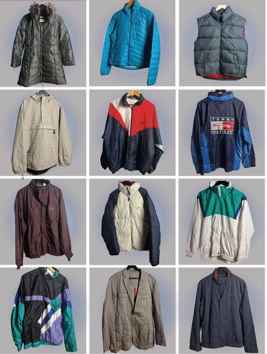 front view, 90s / 2000s Jackets & Winter Jackets Resell Bulk 19 Vintage Pieces (€11.53 Ø), vintage Y2K second hand piece