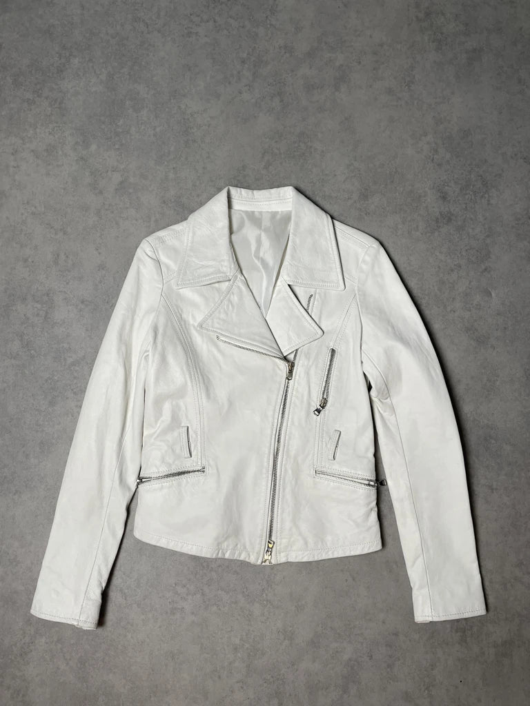 detail view, Vera Pelle Leather Jacket, vintage Y2K second hand piece, image 6