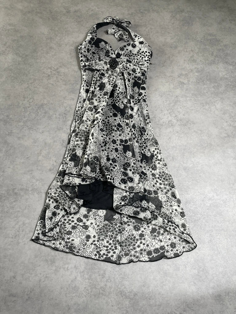detail view, Speechless flower night dress, vintage Y2K second hand piece, image 6